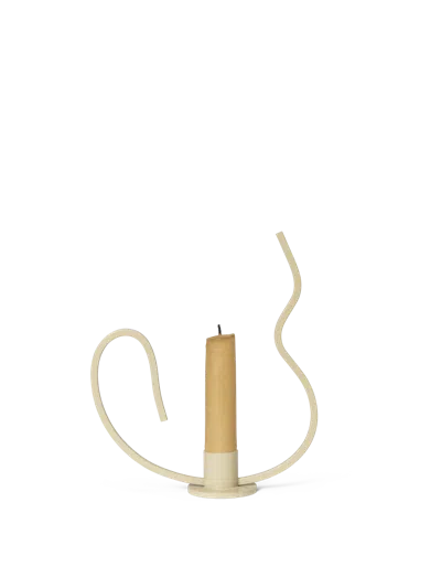 Ferm Living Valse Candle Holder In Neutral