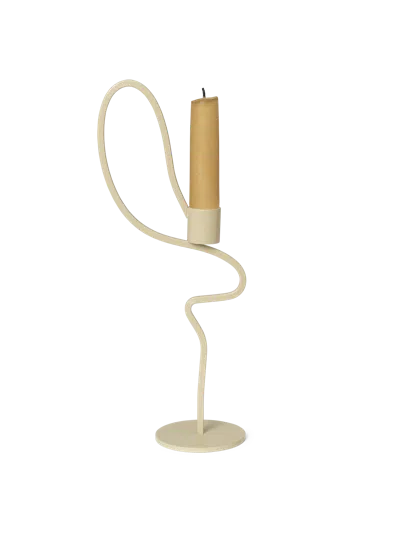 Ferm Living Valse Candle Holder In Neutral