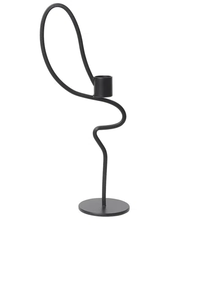 Ferm Living Valse Candle Holder In Black