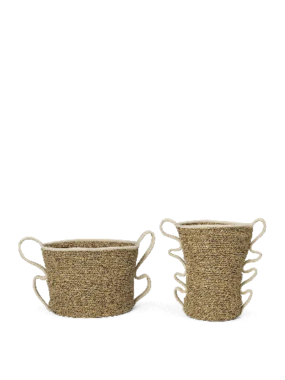 Ferm Living Verso Baskets In Brown