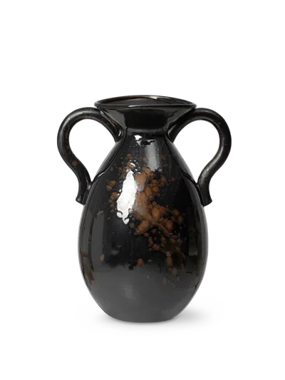 Ferm Living Verso Floor Vase In Black