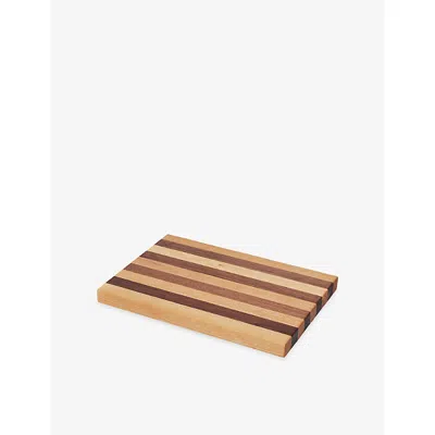 Ferm Living Walnut & Oak Stribe Wooden Chopping Board 25cm X 36cm