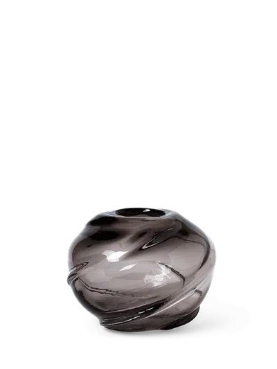 Ferm Living Water Swirl Vase In Gray