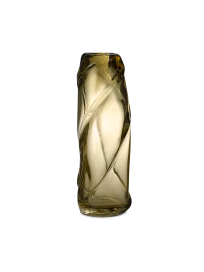 Ferm Living Water Swirl Vase In Green