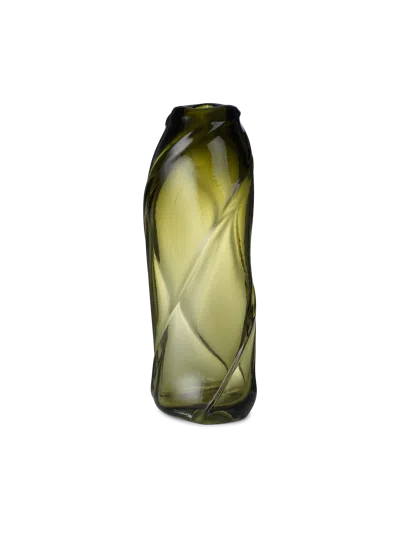 Ferm Living Water Swirl Vase In Green