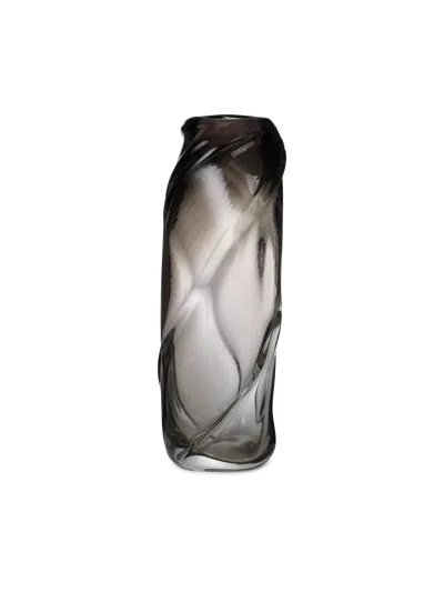 Ferm Living Water Swirl Vase In Black