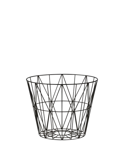Ferm Living Wire Basket In Black