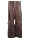 Fermas.club Leather Cargo Pants