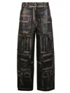 Fermas.club Leather Cargo Trousers