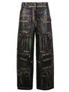 Fermas.club Leather Cargo Trousers