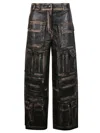 Fermas.club Leather Cargo Trousers