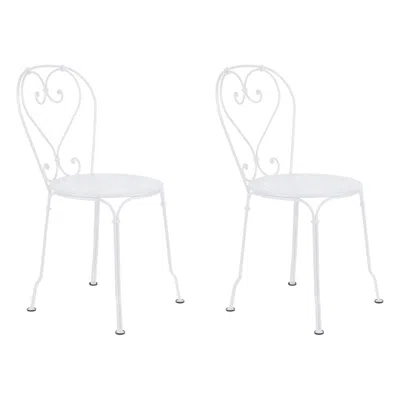 Pre-owned Fermob - 1900 Chair - Cotton White - Set Of 2 Chairs