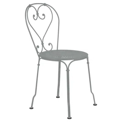 Pre-owned Fermob - 1900 Chair - Lapilli Grey - Set Of 2 Chairs In Gray