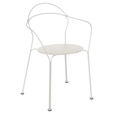 Pre-owned Fermob - Airloop Armchair - Clay Grey - Set Of 2 Chairs In Gray