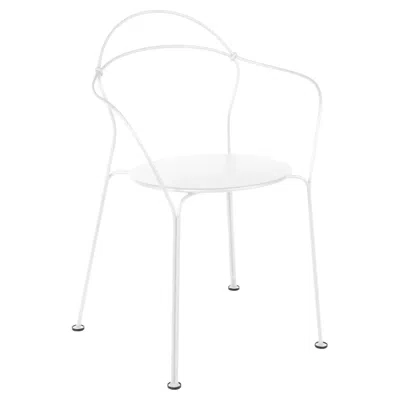 Pre-owned Fermob - Airloop Armchair - Cotton White - Set Of 2 Chairs