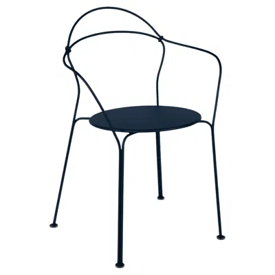 Pre-owned Fermob - Airloop Armchair - Deep Blue - Set Of 2 Chairs