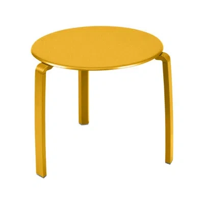 Fermob Alize Aluminum Side Table In Honey Textured