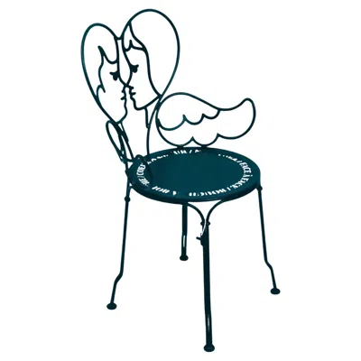 Pre-owned Fermob - Ange Chair - Acapulco Blue