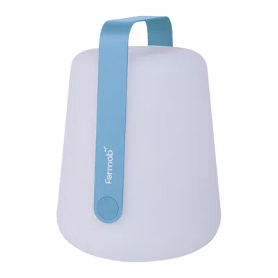 Pre-owned Fermob - Balad² Portable Lamp H 38 Cm (15 Inch) - Maya Blue - Set Of 3 Lamps