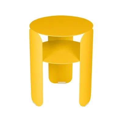 Fermob Bebop Aluminum Side Table In Honey Textured