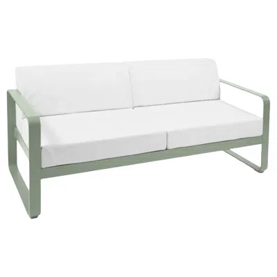 Pre-owned Fermob - Bellevie 2-seater Sofa - Cactus In Gray