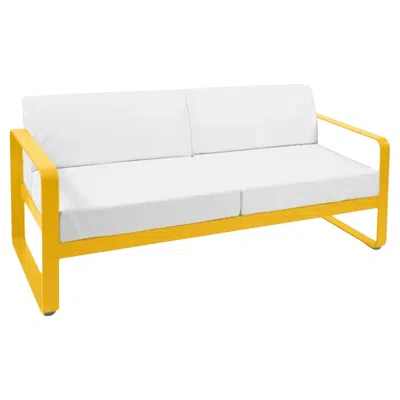 Pre-owned Fermob - Bellevie 2-seater Sofa - Honey In Gray