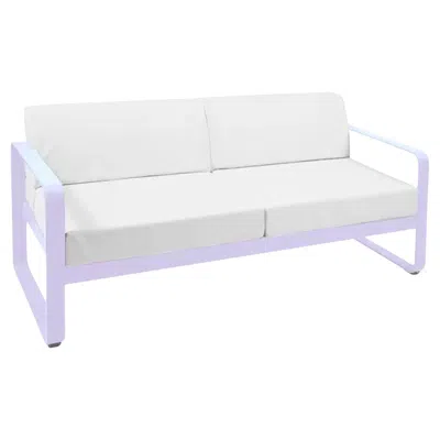 Pre-owned Fermob - Bellevie 2-seater Sofa - Marshmallow In Gray