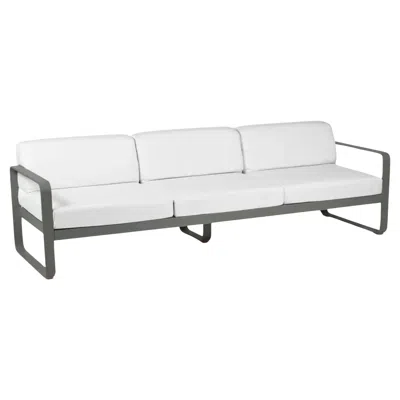 Pre-owned Fermob - Bellevie 3-seater Sofa - Rosemary In Gray
