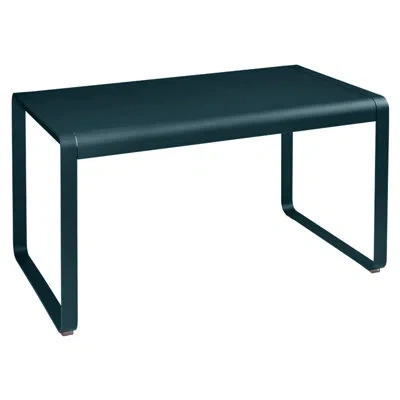 Fermob Bellevie Aluminum Coffee Table In Acapulco Blue