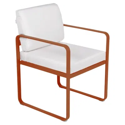 Pre-owned Fermob - Bellevie Dining Armchair (chair With Arms) - Candied Orange