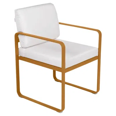 Pre-owned Fermob - Bellevie Dining Armchair (chair With Arms) - Gingerbread In Gray