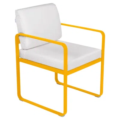 Pre-owned Fermob - Bellevie Dining Armchair (chair With Arms) - Honey In Gray