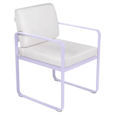 Pre-owned Fermob - Bellevie Dining Armchair (chair With Arms) - Marshmallow In Gray