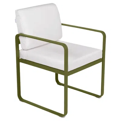 Pre-owned Fermob - Bellevie Dining Armchair (chair With Arms) - Pesto In Gray