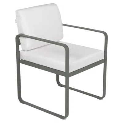 Pre-owned Fermob - Bellevie Dining Armchair (chair With Arms) - Rosemary In Gray