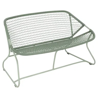 Pre-owned Fermob Bench - Small Sofa  - Sixties Bench - Cactus In Gray