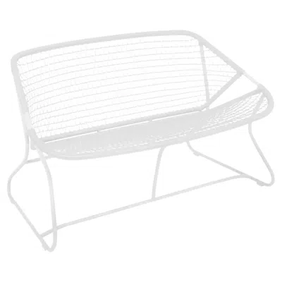 Pre-owned Fermob Bench - Small Sofa  - Sixties Bench - Cotton White
