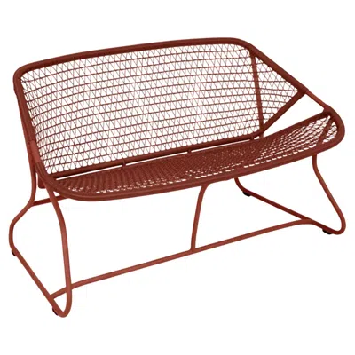Pre-owned Fermob Bench - Small Sofa  - Sixties Bench - Red Ochre