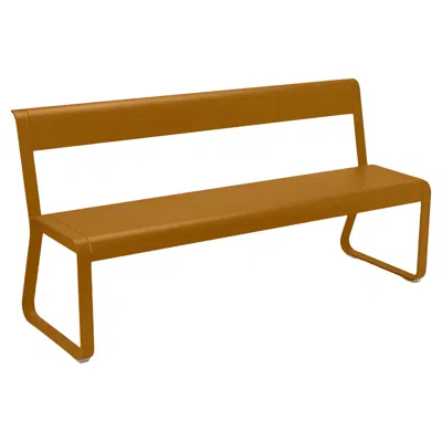 Pre-owned Fermob Bench With Backrest  Bellevie - Gingerbread In Brown
