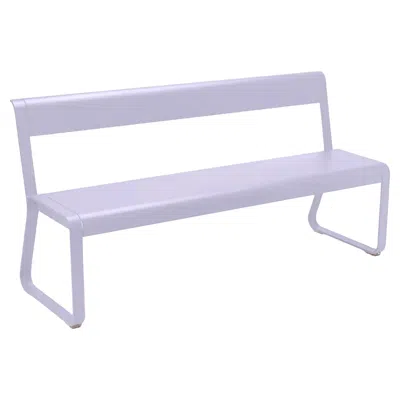 Pre-owned Fermob Bench With Backrest  Bellevie - Marshmallow In Purple