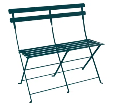 Pre-owned Fermob - Bistro 2-seater Bench - Acapulco Blue