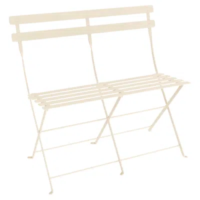 Pre-owned Fermob - Bistro 2-seater Bench - Beige Milk In Brown