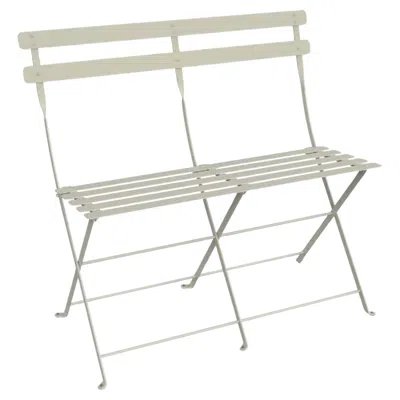Pre-owned Fermob - Bistro 2-seater Bench - Clay Grey In Gray