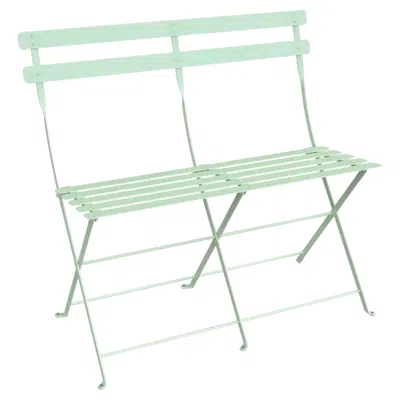 Pre-owned Fermob - Bistro 2-seater Bench - Ice Mint In Gray