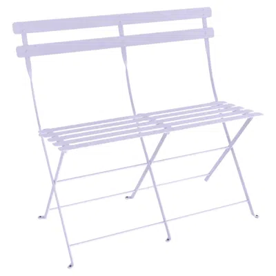 Pre-owned Fermob - Bistro 2-seater Bench - Marshmallow In Purple