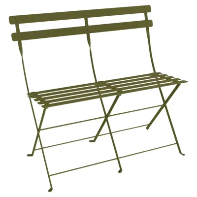 Pre-owned Fermob - Bistro 2-seater Bench - Pesto In Brown