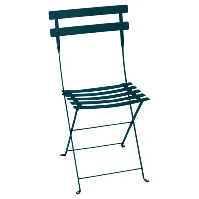 Pre-owned Fermob - Bistro Metal Chair - Acapulco Blue - Set Of 2 Chairs