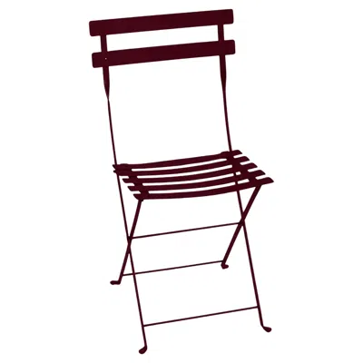 Pre-owned Fermob - Bistro Metal Chair - Black Cherry - Set Of 2 Chairs