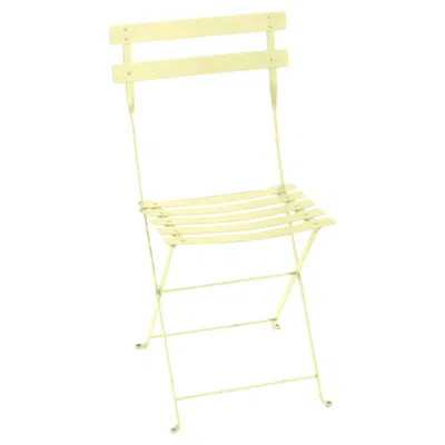 Pre-owned Fermob - Bistro Metal Chair - Frosted Lemon - Set Of 2 Chairs In Yellow