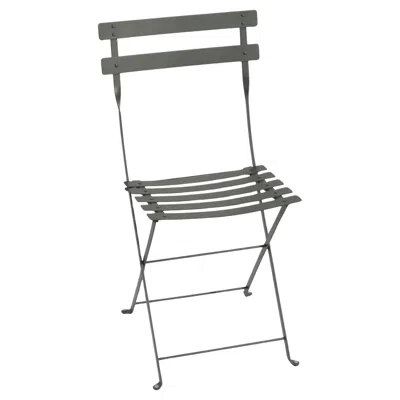Pre-owned Fermob - Bistro Metal Chair - Rosemary - Set Of 2 Chairs In Gray